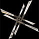 Beyond Solitude LED 28.5 inch Antique Nickel Semi-Flush Mount Ceiling Light