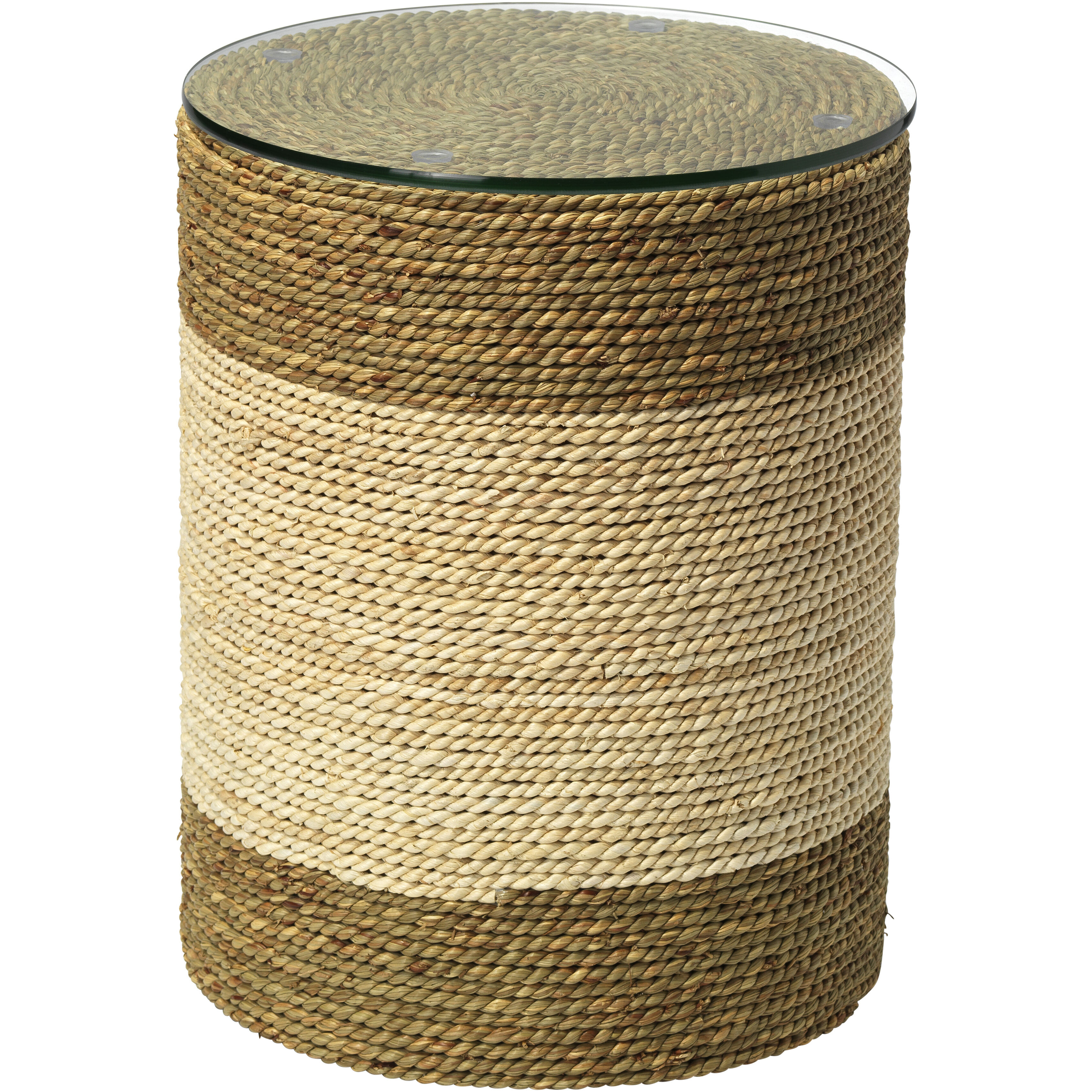 Saint Bart's 18 X 14 inch Off-White & Natural Side Table