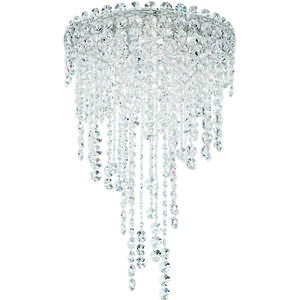 Chantant 4 Light Polished Stainless Steel Flush Mount Ceiling Light in Radiance