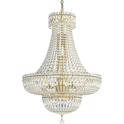 Petit Crystal Deluxe 23 Light 24 inch Silver Chandelier Ceiling Light in Swarovski, Polished Silver