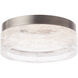 Beyond Melange LED 8 inch Brushed Nickel Flush Mount Ceiling Light, Beyond