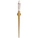 Beyond Solitude LED 6.6 inch Aged Brass Wall Sconce Wall Light, Beyond