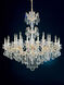 La Scala 24 Light 46 inch Parchment Gold Chandelier Ceiling Light in Heritage, Parchment Gold Cast