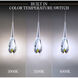 Beyond Hibiscus LED 20 inch Polished Nickel Multi-Light Pendant Ceiling Light, Square Canopy