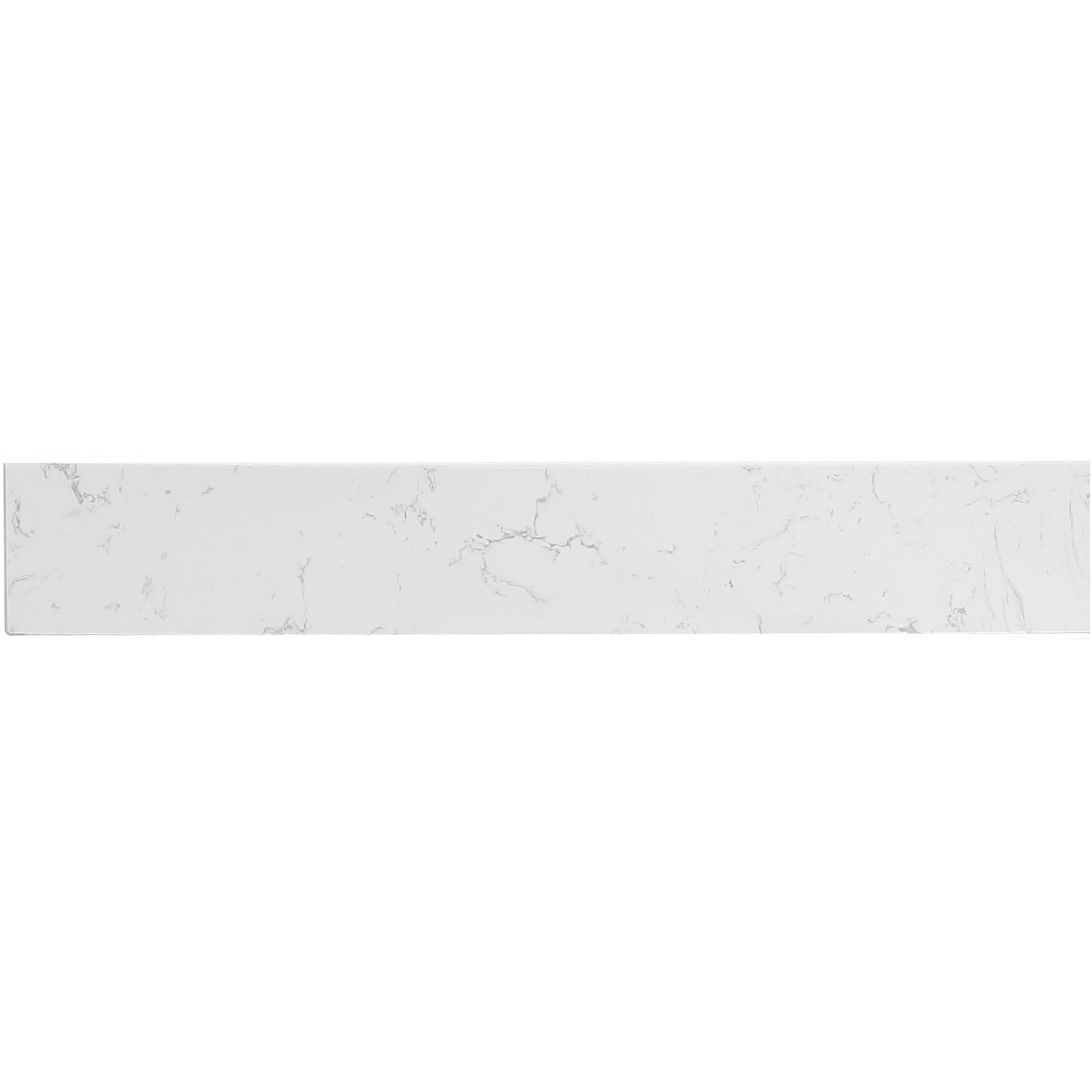 Backsplash 24 X 1 X 4 inch Calacatta White Bathroom Vanity Backsplash 