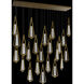 Beyond Devotion LED 12 inch Aged Brass Multi-Light Pendant Ceiling Light