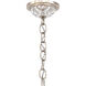 Century 6 Light 21 inch Antique Silver Chandelier Ceiling Light