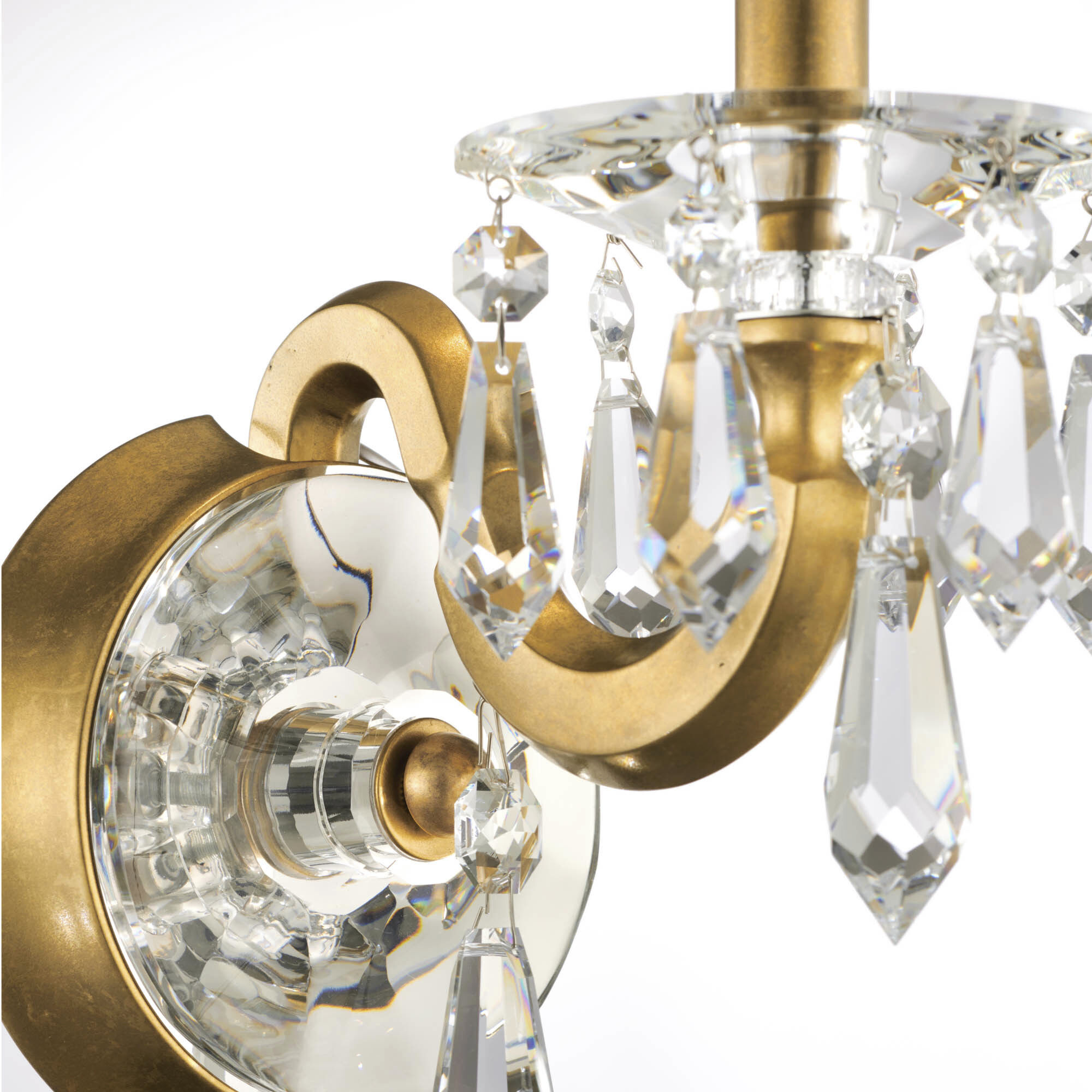 Napoli 1 Light 8 inch Heirloom Gold Wall Sconce Wall Light, Schonbek Signature