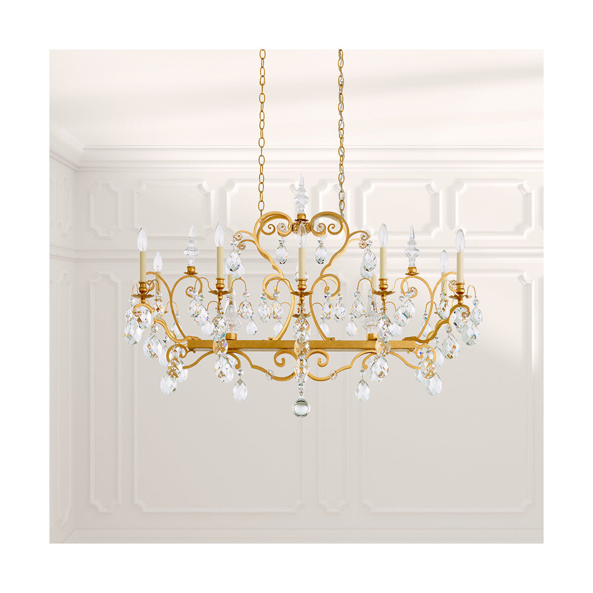 bonheur Nuvo 60/7885 Brookside 4 Light 24 inch Vintage Brass