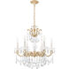 La Scala 6 Light 23 inch Parchment Gold Chandelier Ceiling Light in Parchment Gold Cast