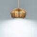Beyond Solitude LED 59.6 inch Antique Nickel Linear Pendant Ceiling Light