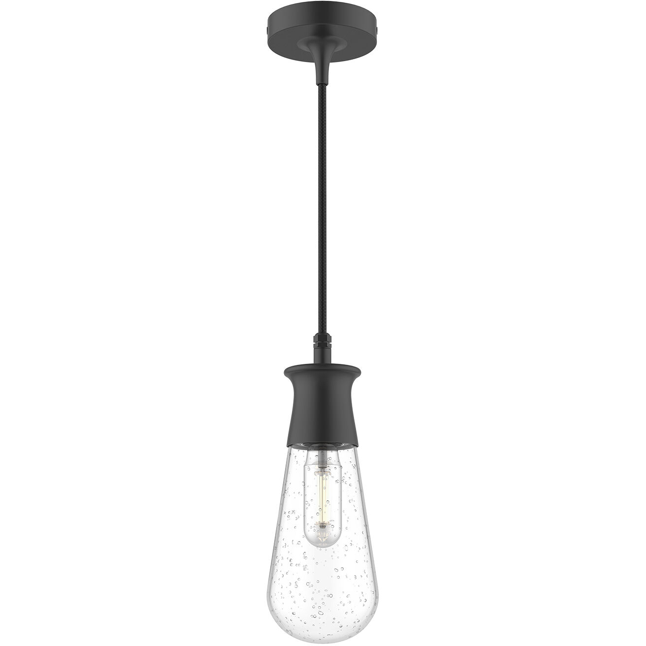 Alora Mood Marcel 1 Light 4.38 inch Textured Black Exterior Pendant