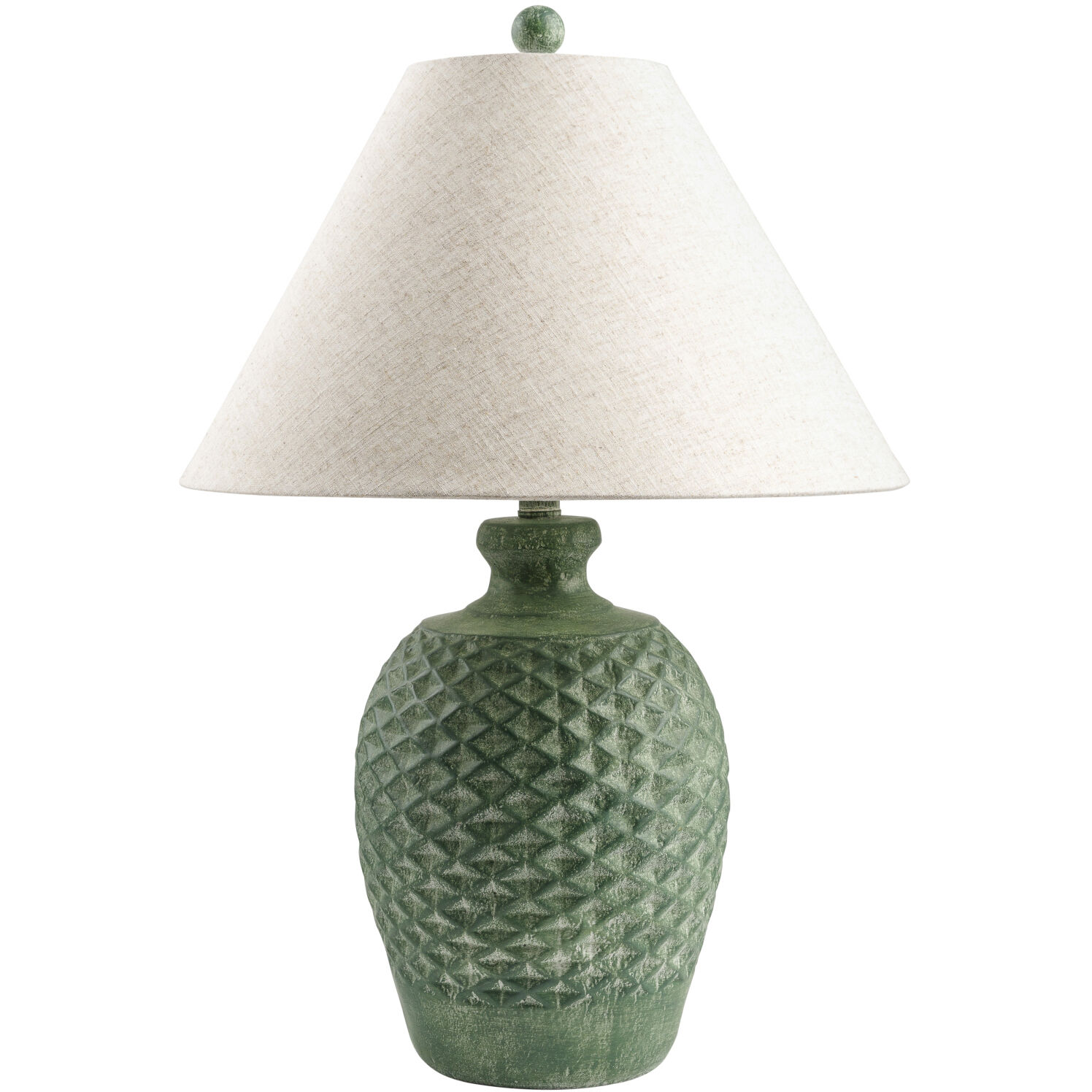 Yosemite 26 inch 150 watt Green Accent Table Lamp Portable Light