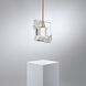 Forever Eva LED 3.75 inch Polished Chrome Pendant Ceiling Light in Gold Rope, Gold Rope