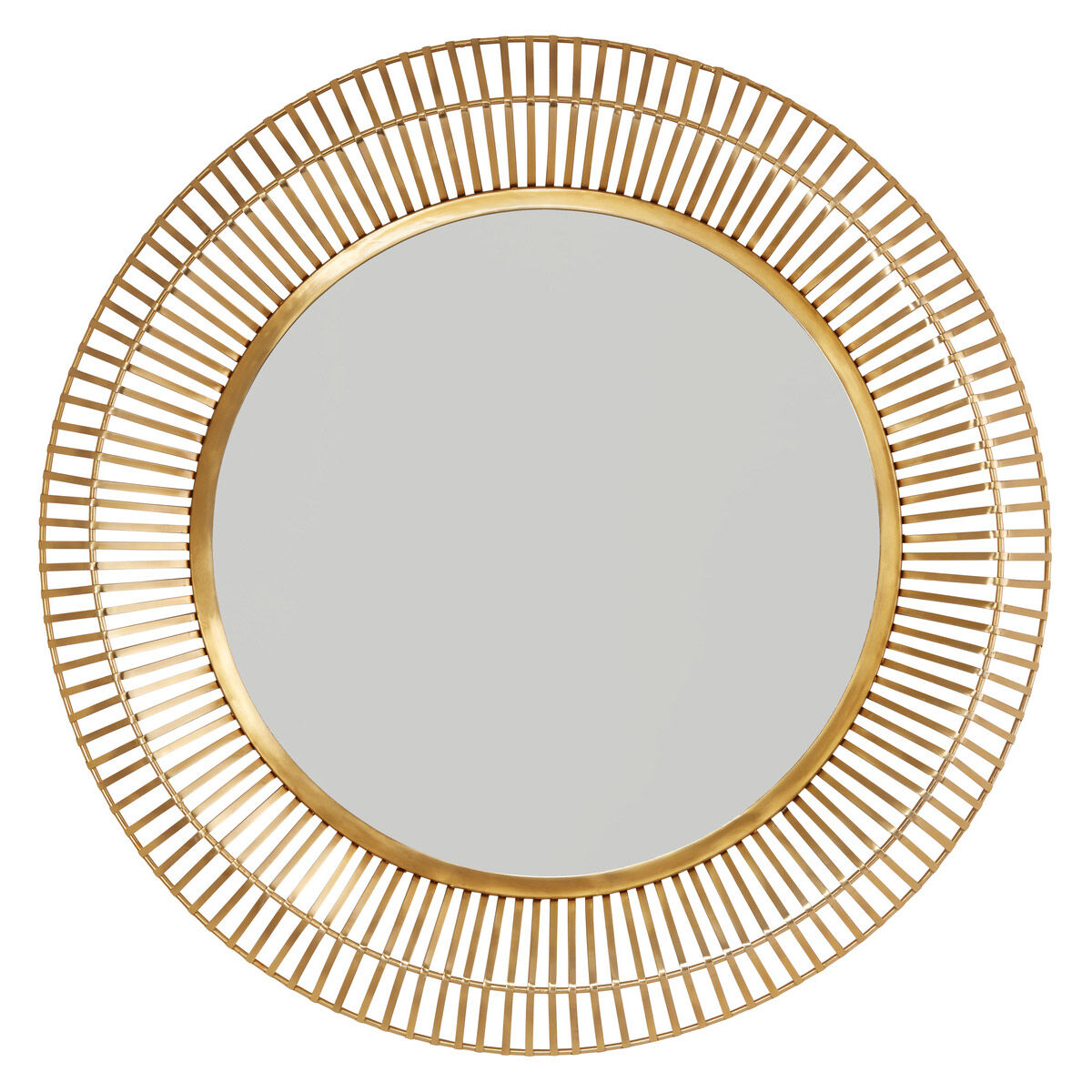 Mirror 34 X 34 inch Matte Brass Wall Mirror