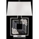 Forever Eva 28.25 inch 7 watt Polished Chrome Table Lamp Portable Light in Black Rope, Black Rope