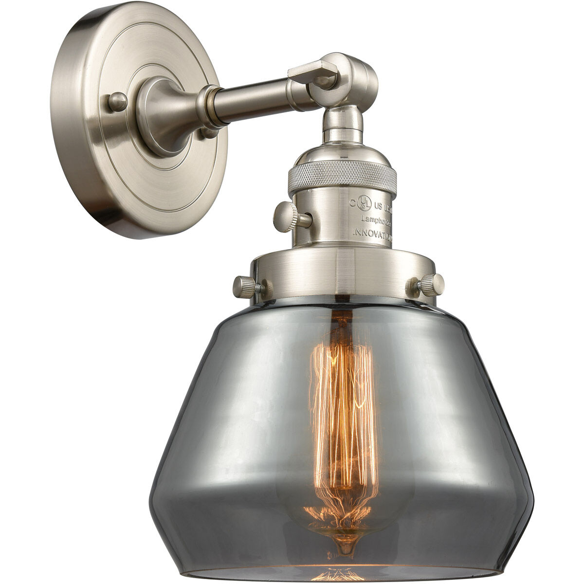 Franklin Restoration Fulton LED 7 inch Brushed Satin Nickel Sconce Wall Light, Franklin Restoration