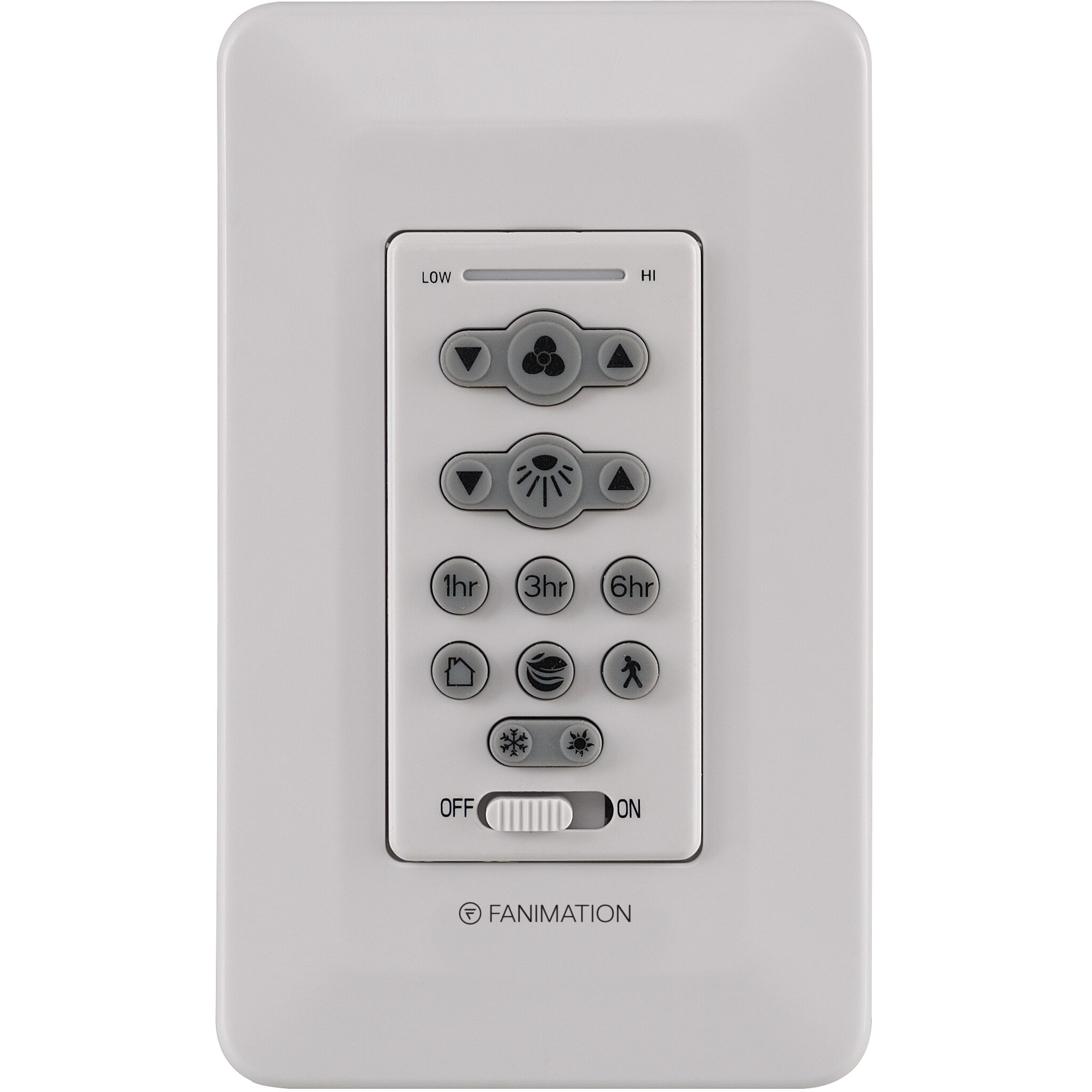 Controls Matte White Fan Wall Control