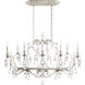 Renaissance 12 Light 46 inch Antique Silver Chandelier Ceiling Light in Swarovski