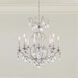 Renaissance Nouveau 8 Light 32 inch Antique Silver Chandelier Ceiling Light, Adjustable Height