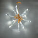 Beyond Solitude LED 48 inch Aged Brass Chandelier Ceiling Light
