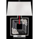 Forever Eva 28.25 inch 7 watt Polished Chrome Table Lamp Portable Light in Red Rope, Red Rope