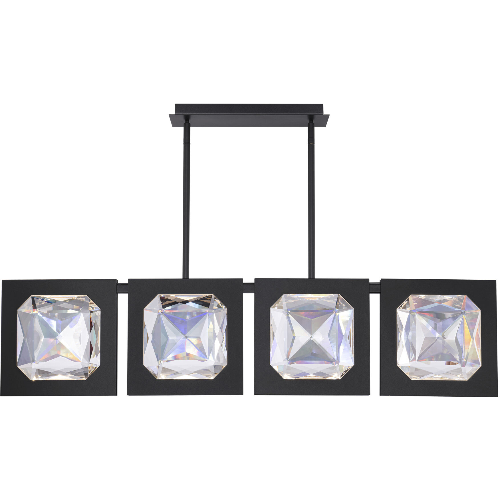 Enchante LED 43 inch Black Linear Pendant Ceiling Light, Beyond