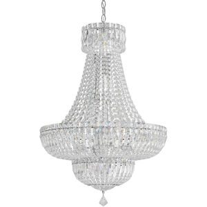 Petit Crystal Deluxe 20 Light 21 inch Silver Chandelier Ceiling Light in Swarovski, Polished Silver