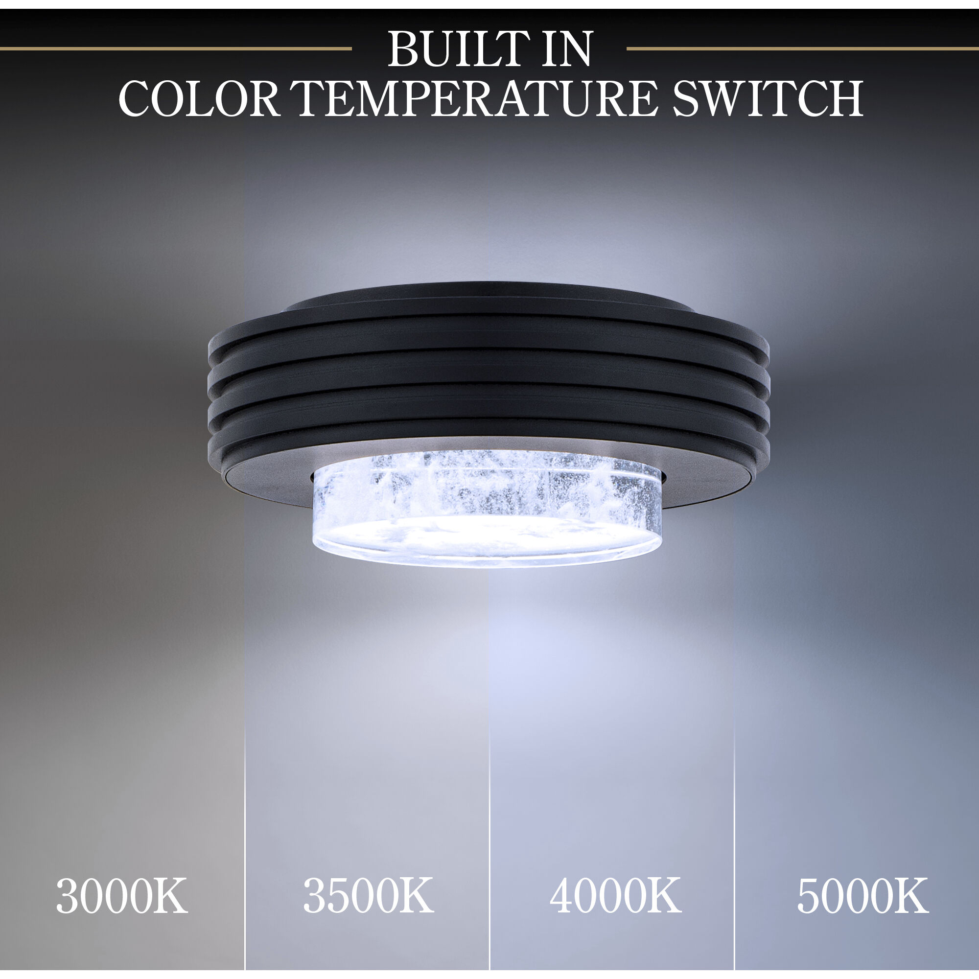 Beyond Zircle LED 8 inch Black Flush Mount Ceiling Light