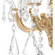 La Scala 2 Light 6.5 inch Parchment Gold Wall Sconce Wall Light in Parchment Gold Cast