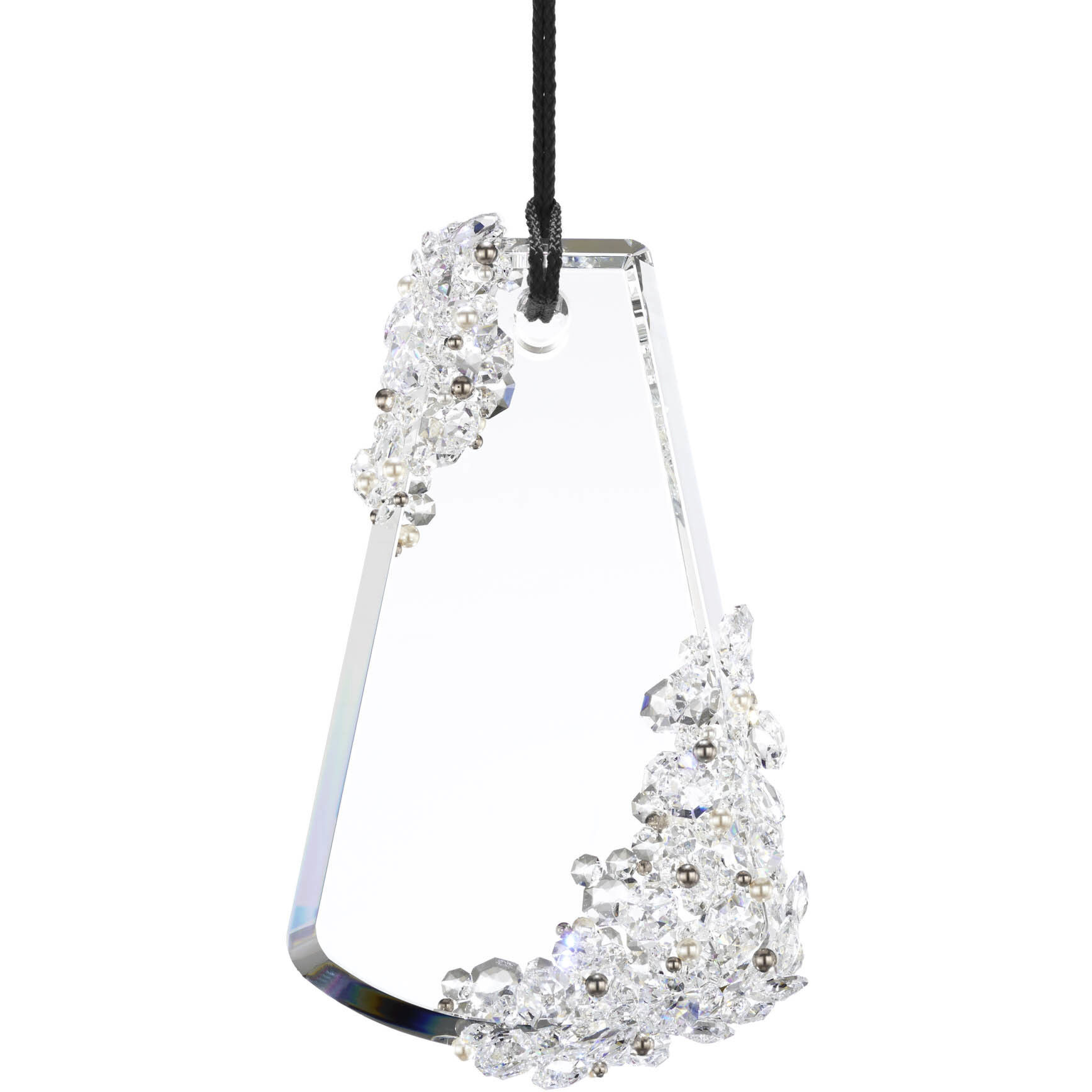 Forever Flora LED 4.25 inch Polished Chrome Pendant Ceiling Light in Black Rope, Black Rope