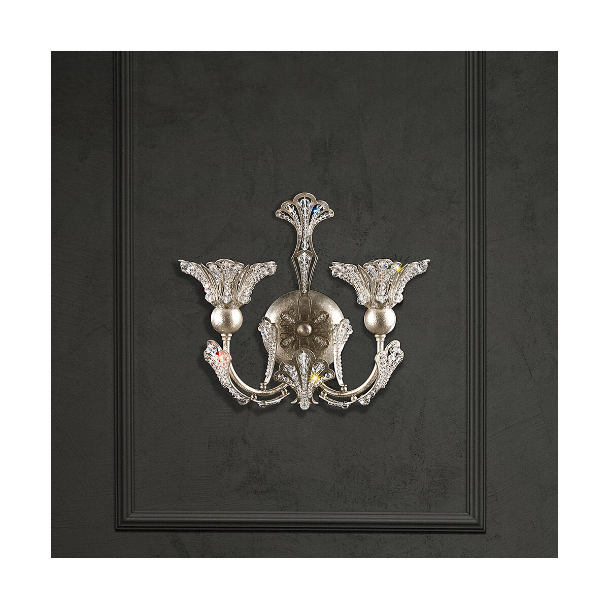 Rivendell 2 Light 5.5 inch Antique Silver Wall Sconce Wall Light