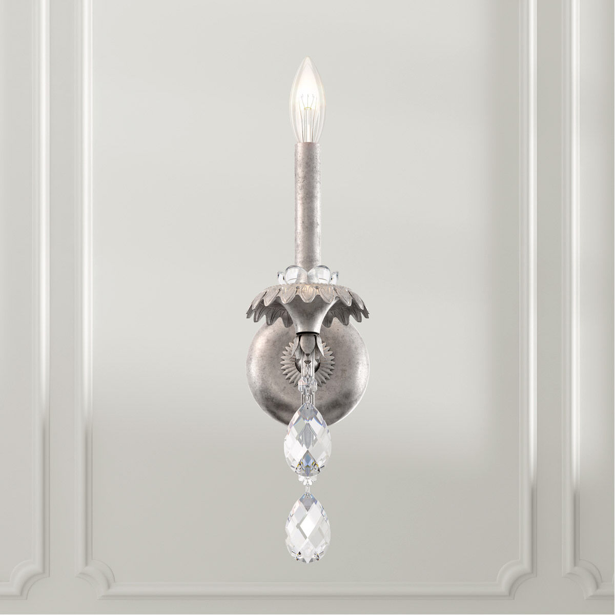 Helenia 1 Light 6 inch Antique Silver Wall Sconce Wall Light