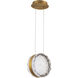 Beyond Bramble LED 9 inch Aged Brass Mini Pendant Ceiling Light