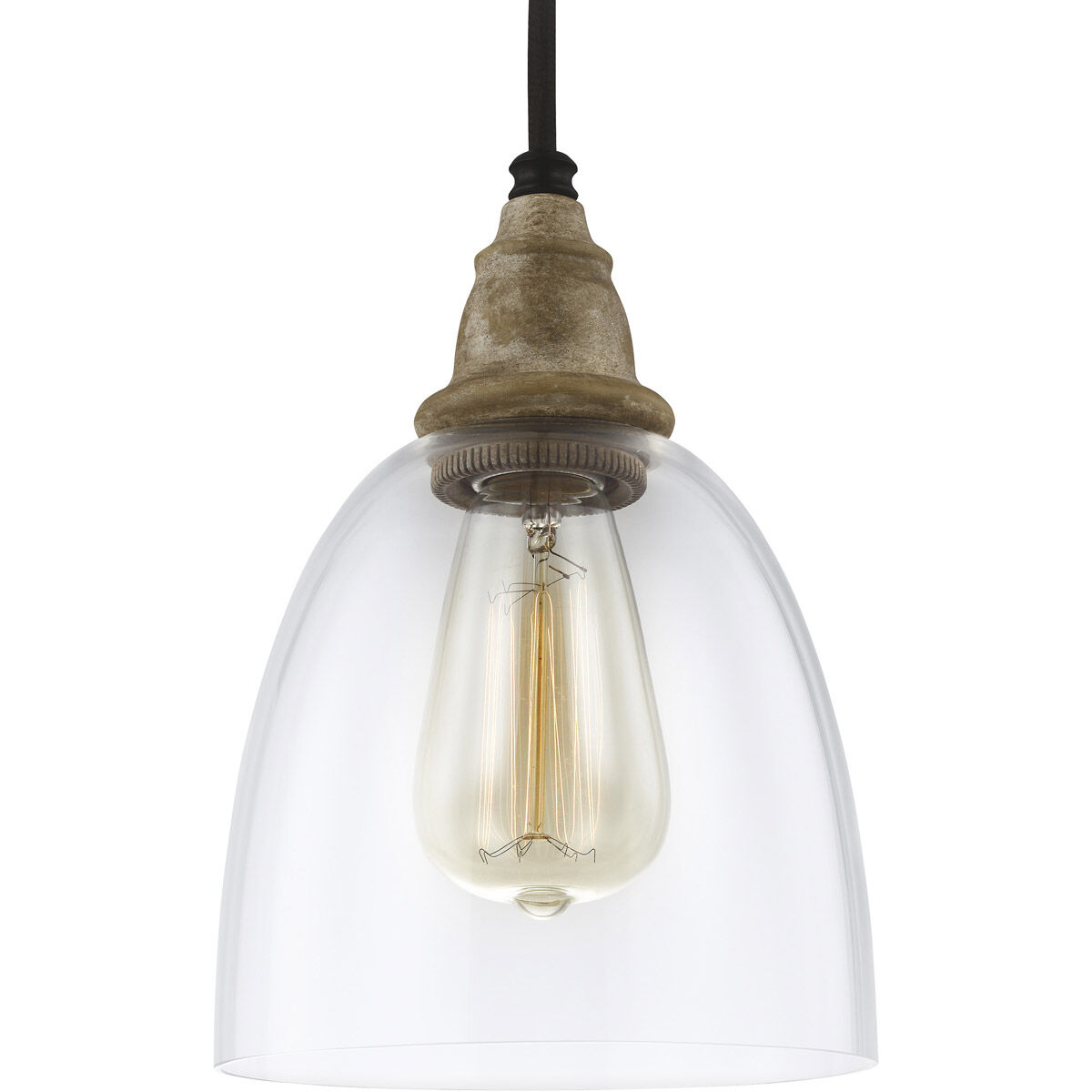 Matrimonio 1 Light 6.38 inch Driftwood / Dark Weathered Zinc Mini-Pendant Ceiling Light