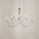 Verdana 18 Light Antique Silver Chandelier Ceiling Light in Optic
