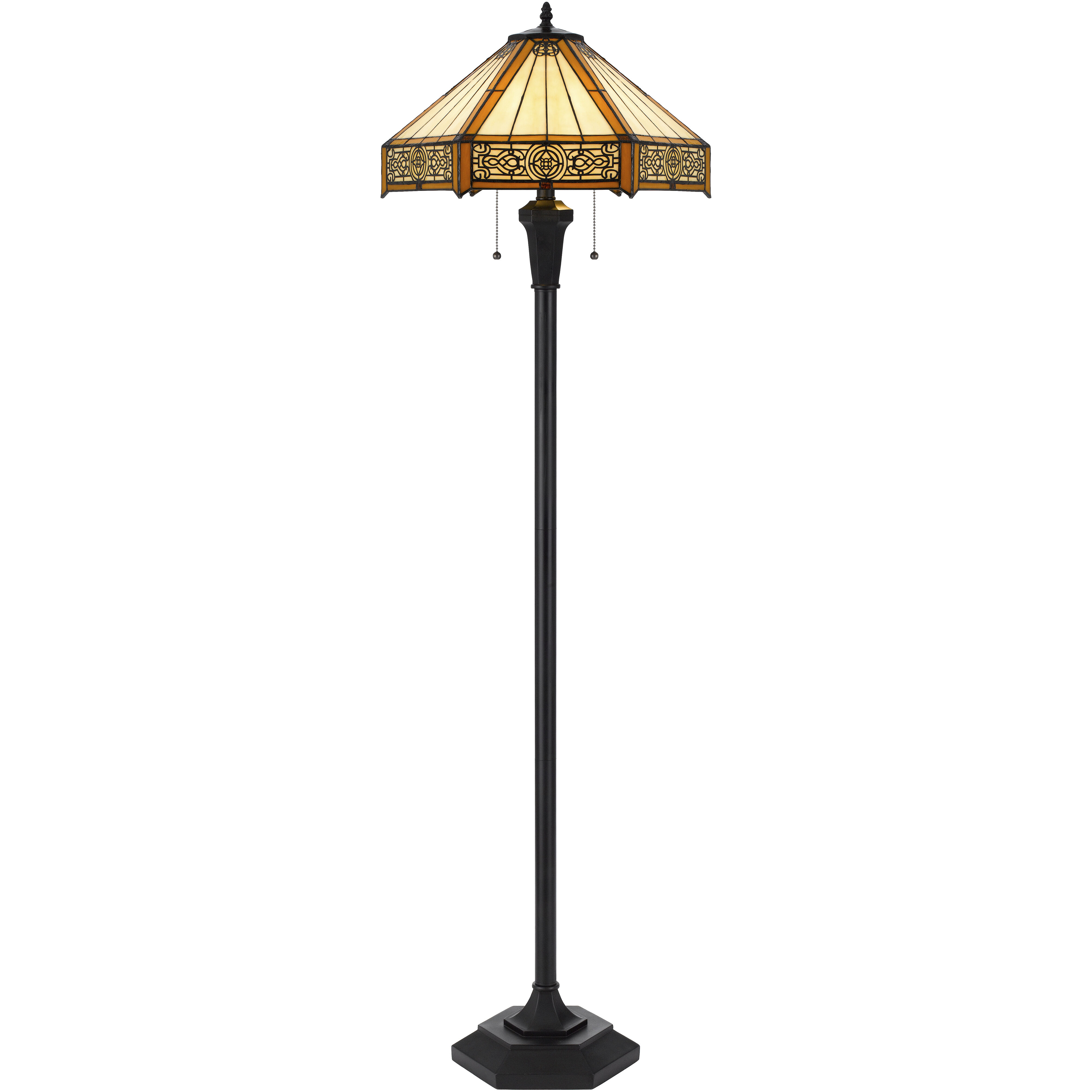 3111 Tiffany 60 inch 60.00 watt Dark Bronze Floor Lamp Portable Light