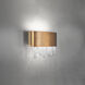 Signature Soleil LED 4 inch Aged Brass ADA Wall Sconce Wall Light, Schonbek Signature