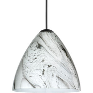 Mia 1 Light Black Cord Pendant Ceiling Light