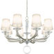 Emilea 8 Light 33 inch Antique Silver Chandelier Ceiling Light