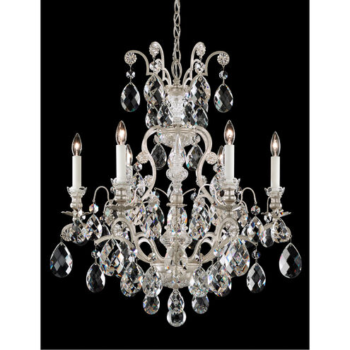 Renaissance 7 Light 23.5 inch Antique Silver Chandelier Ceiling Light in Heritage