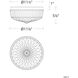 Signature Regina LED 11.9 inch Polished Nickel Flush Mount Ceiling Light, Schonbek Signature