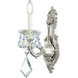 La Scala 1 Light 8 inch Antique Silver Wall Sconce Wall Light