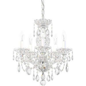 Sterling 5 Light 16 inch Silver Chandelier Ceiling Light in Polished Silver, Sterling Heritage
