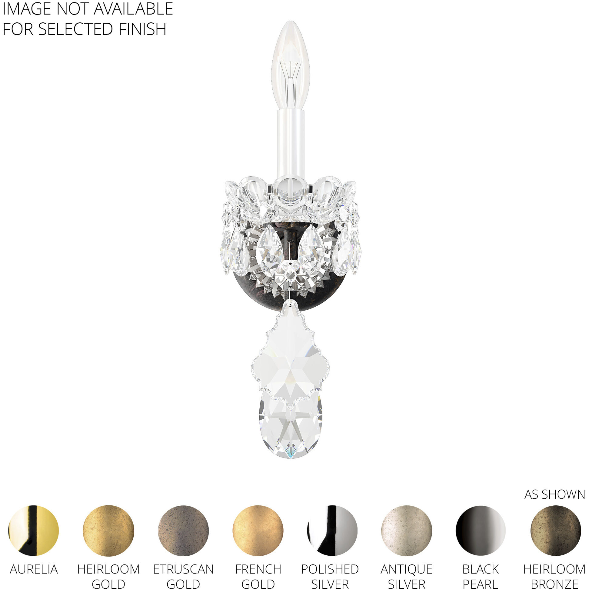 New Orleans 1 Light 6 inch Polished Silver Wall Sconce Wall Light in Radiance