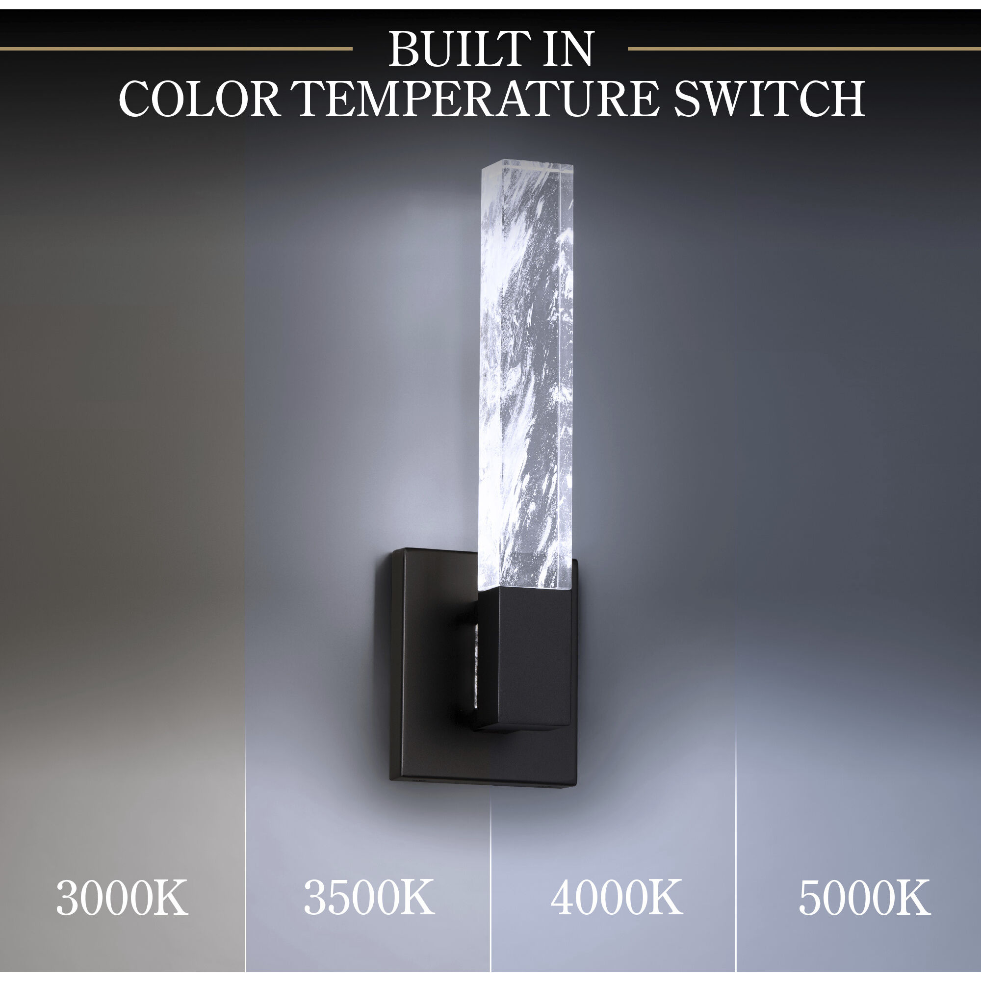 Beyond Baton LED 4 inch Black ADA Wall Sconce Wall Light