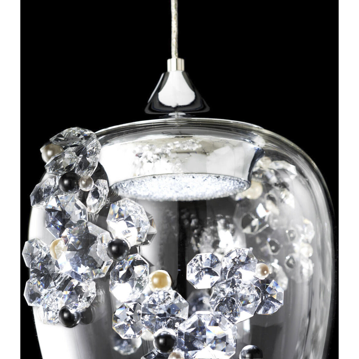 Forever Divine LED 7.25 inch Polished Chrome Pendant Ceiling Light