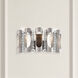 Twilight 2 Light 6 inch Antique Silver Wall Sconce Wall Light in Optic