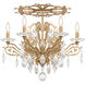 Filigrae 6 Light French Gold Semi-Flush Mount Ceiling Light