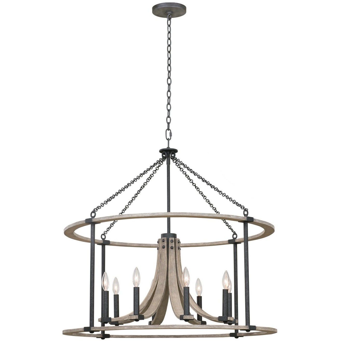 Middleton 8 Light 34 inch Natural Iron Pendant Ceiling Light